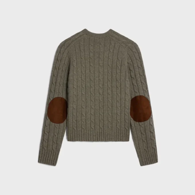 Jersey Triomphe de cachemira con punto trenzado Jersey Triomphe de cachemira con punto trenzado