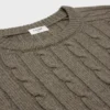 Jersey Triomphe de cachemira con punto trenzado Jersey Triomphe de cachemira con punto trenzado