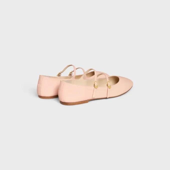 Les Ballerines CELINE Bailarinas de doble correa en piel de cordero