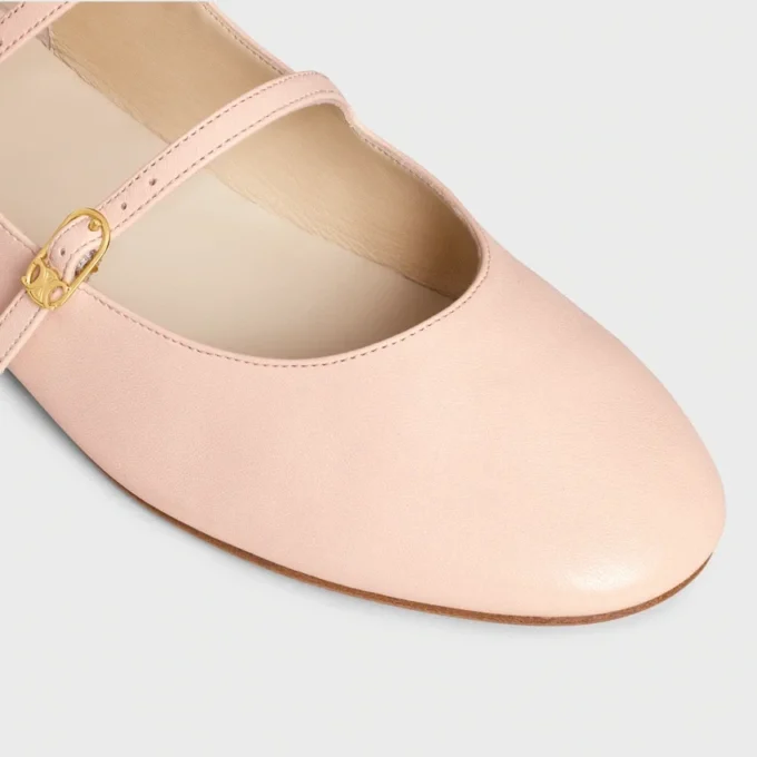 Les Ballerines CELINE Bailarinas de doble correa en piel de cordero