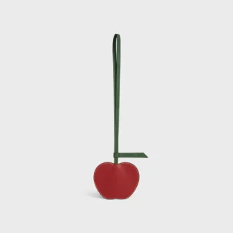 Llavero Apple en piel de cordero lisa