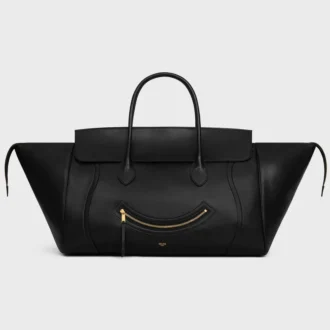 Luggage Big Smile en piel de cordero flexible y brillante Luggage Big Smile en piel de cordero flexible y brillante