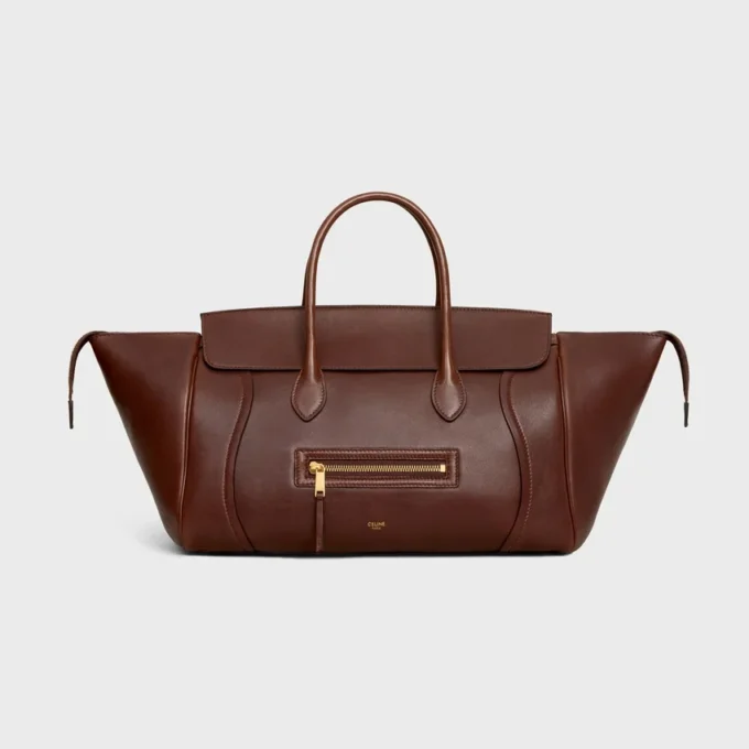 Luggage de piel de cordero flexible y brillante Luggage de piel de cordero flexible y brillante