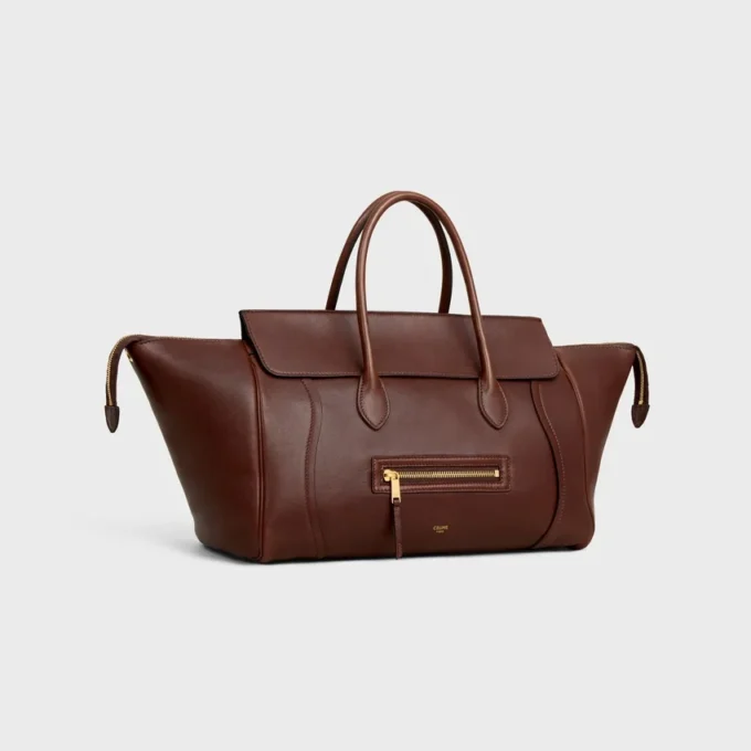 Luggage de piel de cordero flexible y brillante Luggage de piel de cordero flexible y brillante