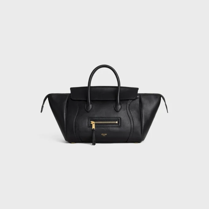 Luggage pequeño de piel de cordero flexible y brillante Luggage pequeño de piel de cordero flexible y brillante