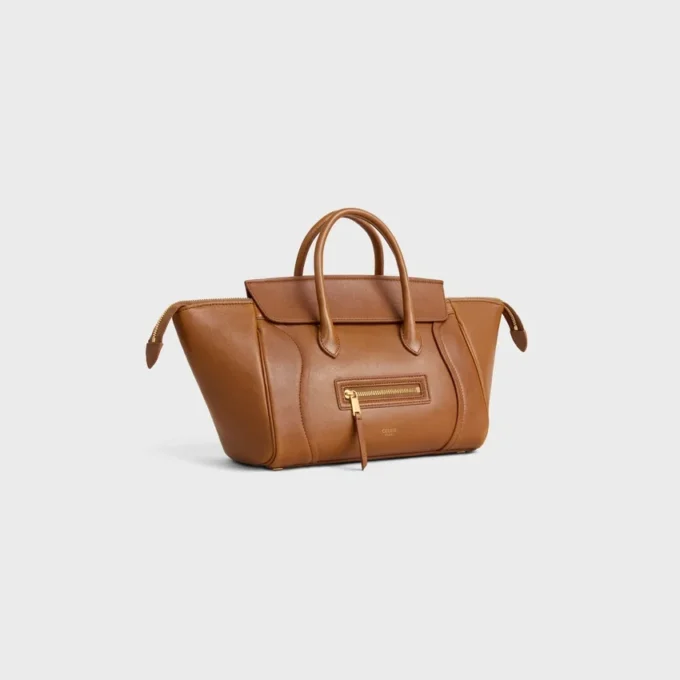 Luggage pequeño de piel de cordero flexible y brillante Luggage pequeño de piel de cordero flexible y brillante