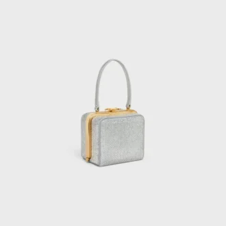 Minaudière CELINE Lana en piel de becerro ante con strass Minaudière CELINE Lana en piel de becerro ante con strass