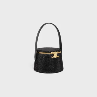 Minaudière CELINE Nina en piel de becerro ante con strass