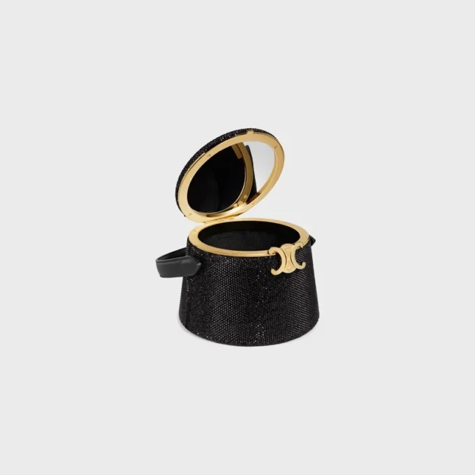 Minaudière CELINE Nina en piel de becerro ante con strass Minaudière CELINE Nina en piel de becerro ante con strass