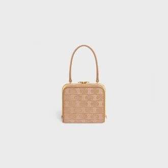 Minaudière Lana de CELINE en piel de becerro ante con strass Triomphe