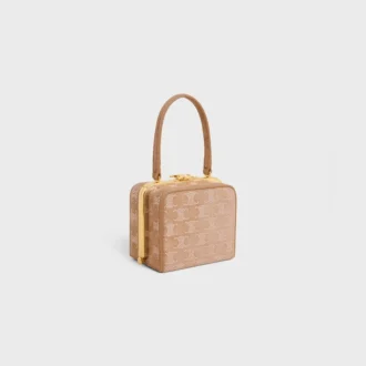 Minaudière Lana de CELINE en piel de becerro ante con strass Triomphe