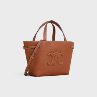Mini Cabas Anais Cuir Triomphe en piel de becerro granulada