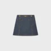 Minifalda Trapeze en denim Raw Wash Minifalda Trapeze en denim Raw Wash