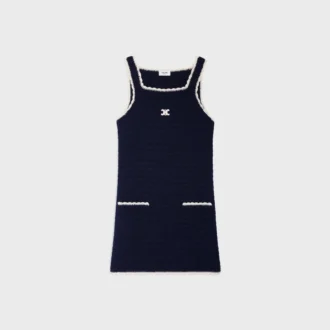 Minivestido de algodón de ganchillo
