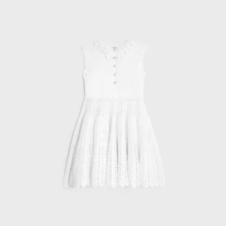 Minivestido de croché de algodón