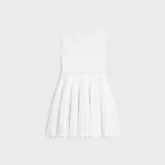 Minivestido de croché de algodón