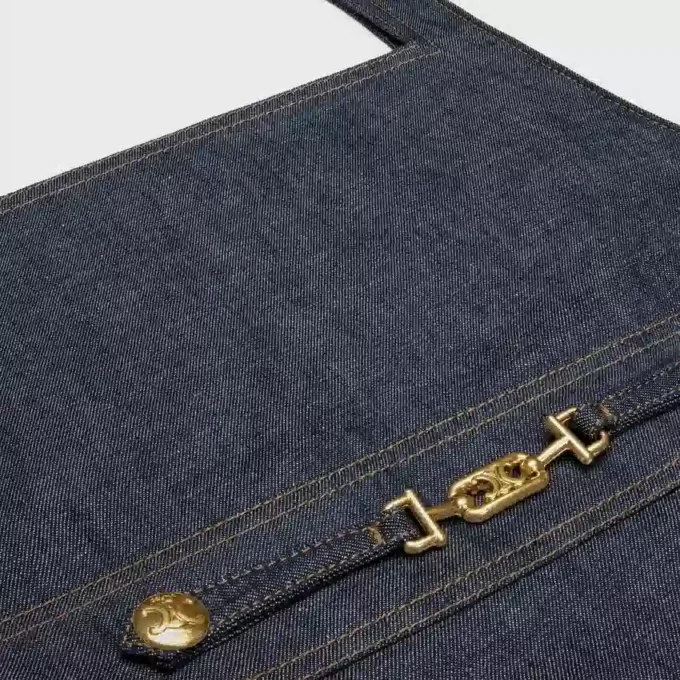 Minivestido imperio en denim Raw Wash Minivestido imperio en denim Raw Wash
