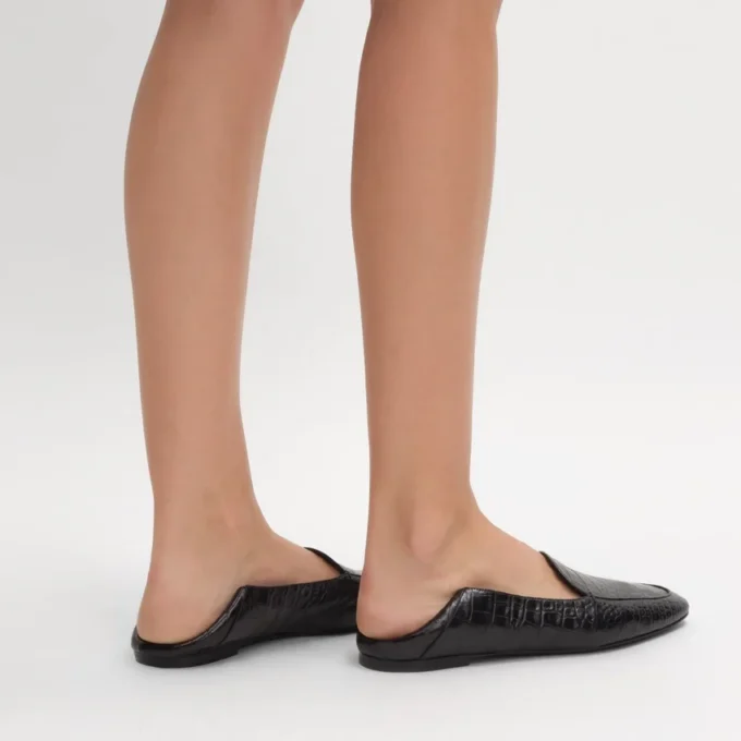 Mocasines Aura en piel de cordero con estampado de cocodrilo Mocasines Aura en piel de cordero con estampado de cocodrilo