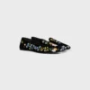 Mocasines Aura en terciopelo bordado con flores Mocasines Aura en terciopelo bordado con flores