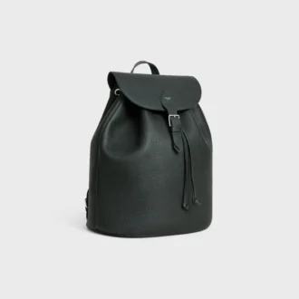 Mochila grande Folco en piel de becerro granulada