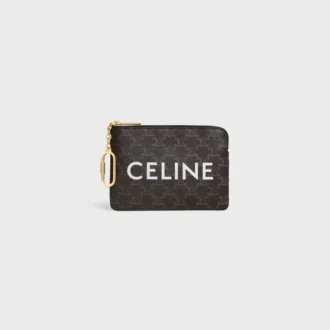 Monedero  en Triomphe Canvas con estampado CELINE