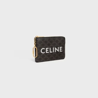 Monedero  en Triomphe Canvas con estampado CELINE