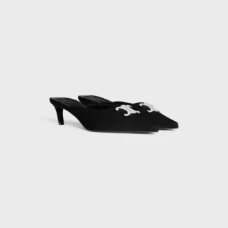 Mules CELINE Alma Triomphe en tejido de gros-grain