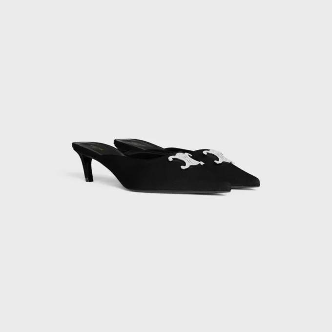 Mules CELINE Alma Triomphe en tejido de gros-grain Mules CELINE Alma Triomphe en tejido de gros-grain
