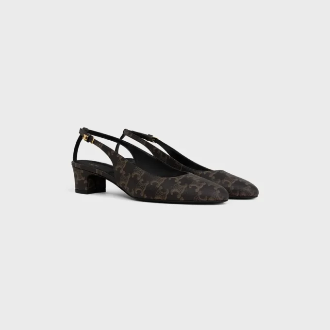 Neo City Slingback en tejido recubierto Triomphe Neo City Slingback en tejido recubierto Triomphe