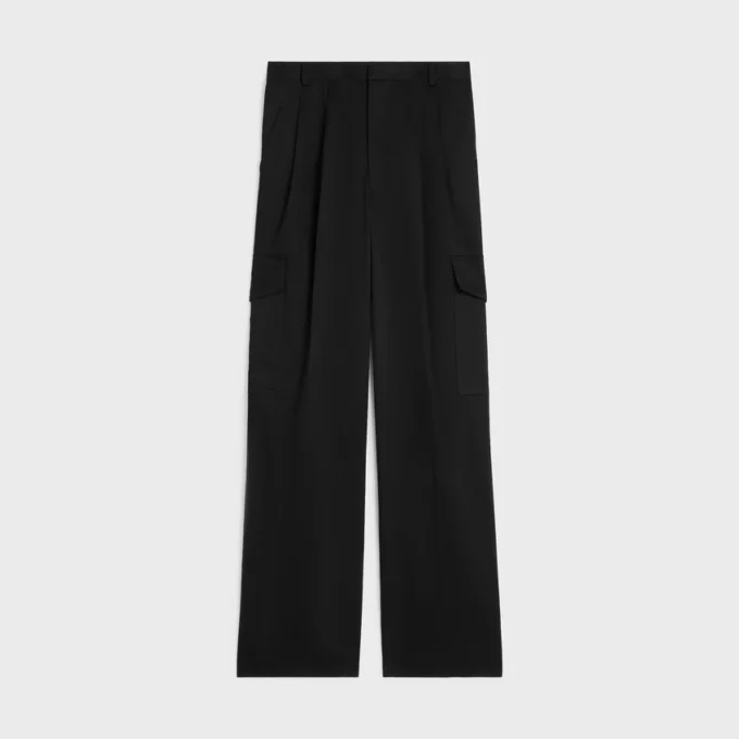 Pantalones cargo Montauk en sarga de algodón Pantalones cargo Montauk en sarga de algodón