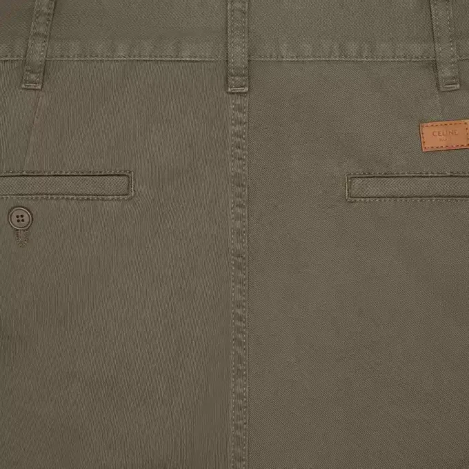 Pantalones chinos de sarga de algodón Pantalones chinos de sarga de algodón