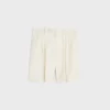 Pantalones cortos Masculin con triple pliegue en lana a rayas Pantalones cortos Masculin con triple pliegue en lana a rayas