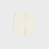 Pantalones cortos Masculin con triple pliegue en lana a rayas Pantalones cortos Masculin con triple pliegue en lana a rayas