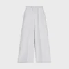 Pantalones de chándal acampanados de felpa de algodón Pantalones de chándal acampanados de felpa de algodón