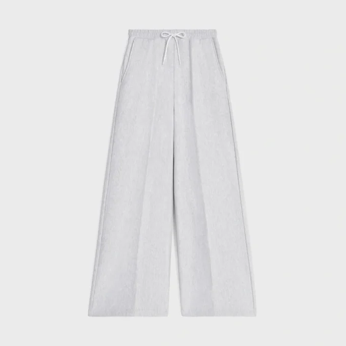 Pantalones de chándal acampanados de felpa de algodón Pantalones de chándal acampanados de felpa de algodón