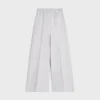 Pantalones de chándal acampanados de felpa de algodón Pantalones de chándal acampanados de felpa de algodón