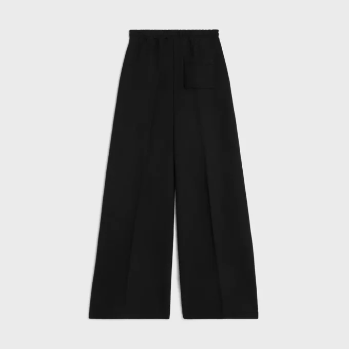 Pantalones de chándal acampanados de felpa de algodón Pantalones de chándal acampanados de felpa de algodón