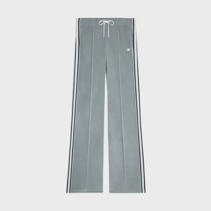 Pantalones de chándal en jersey de terciopelo Pantalones de chándal en jersey de terciopelo