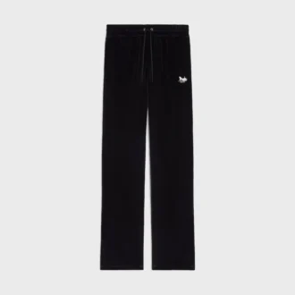Pantalones de chándal en jersey de terciopelo