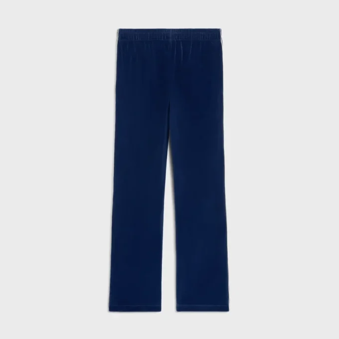 Pantalones de chándal en jersey de terciopelo Pantalones de chándal en jersey de terciopelo