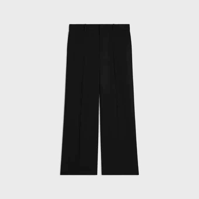 Pantalones Ethan de gabardina de lana Pantalones Ethan de gabardina de lana
