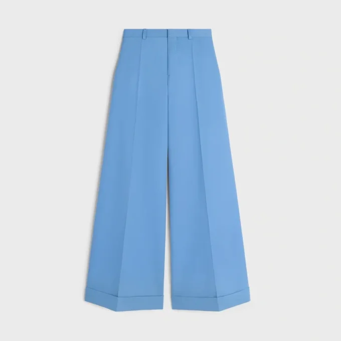 Pantalones largos Docks de lana con diseño diagonal Pantalones largos Docks de lana con diseño diagonal
