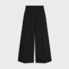 Pantalones largos Docks en gabardina de lana Pantalones largos Docks en gabardina de lana