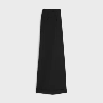 Pantalones largos Docks en gabardina de lana Pantalones largos Docks en gabardina de lana