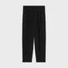 Pantalones plisados de gabardina de lana