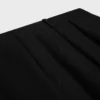 Pantalones plisados de gabardina de lana