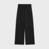 Pantalones plisados de gabardina de lana ligera