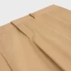 Pantalones plisados de lona de algodón Pantalones plisados de lona de algodón