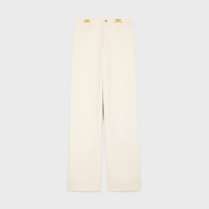 Pantalones Triomphe en sarga de algodón