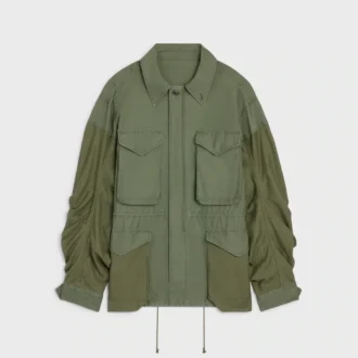 Parka de satén de algodón
